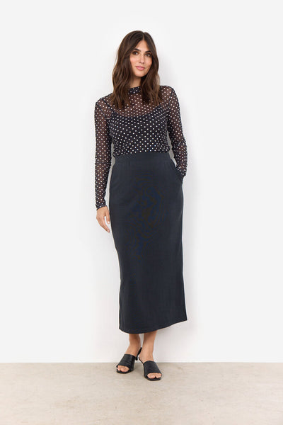 Soyaconcept 'Alda' Mesh Polka-Dot Top