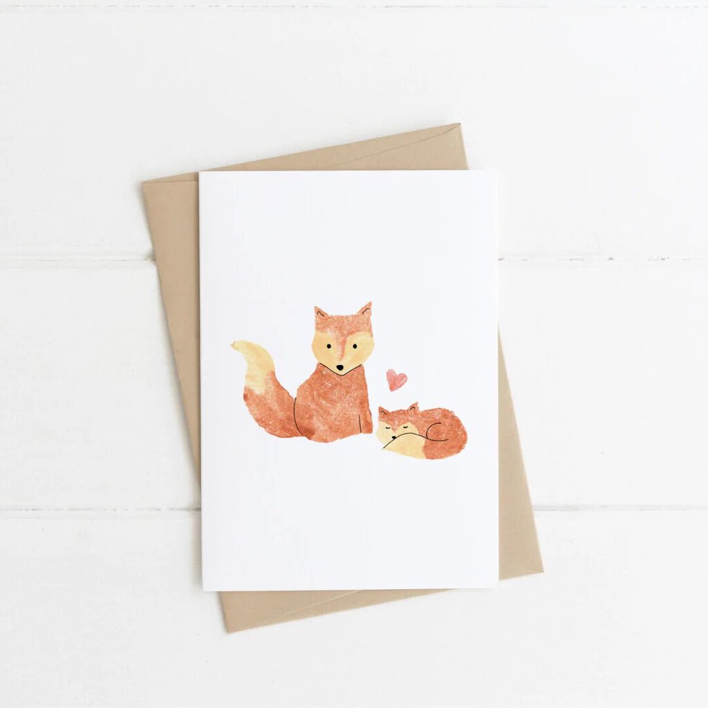 Made By A Potato 'Mama Fox' Greeting Card