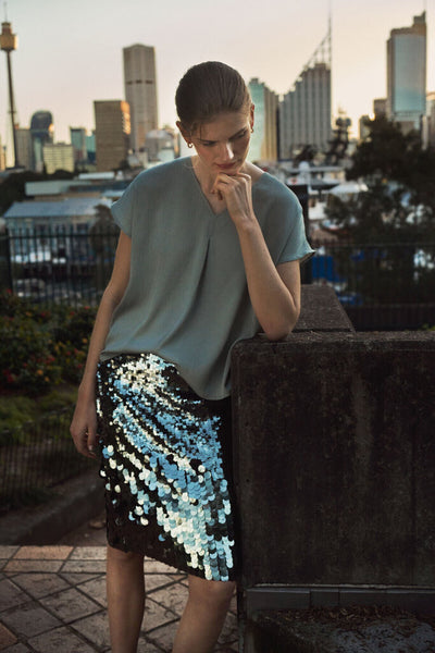 Soaked in Luxury 'Ottie' Sequin Skirt