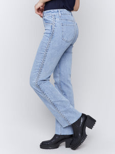 Charlie B Braided Side Seam Jeans