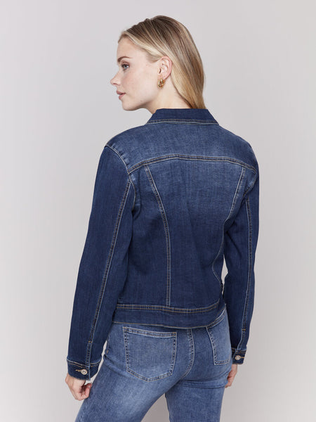 Charlie B Indigo Stretch Denim Jacket