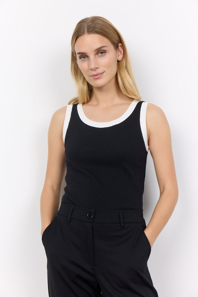 Soyaconcept 'Mignon' Contrast Trim Tank