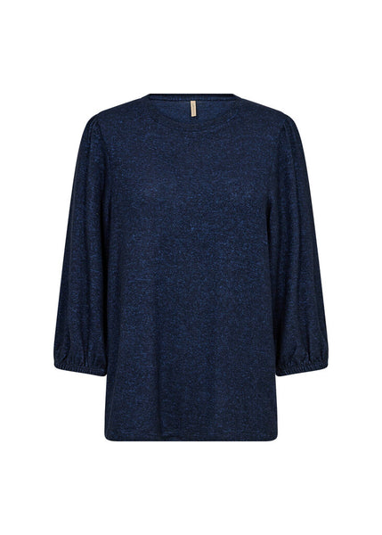 Soyaconcept 'Biara' Balloon Sleeve Top - Navy