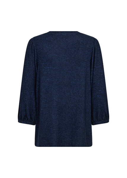 Soyaconcept 'Biara' Balloon Sleeve Top - Navy