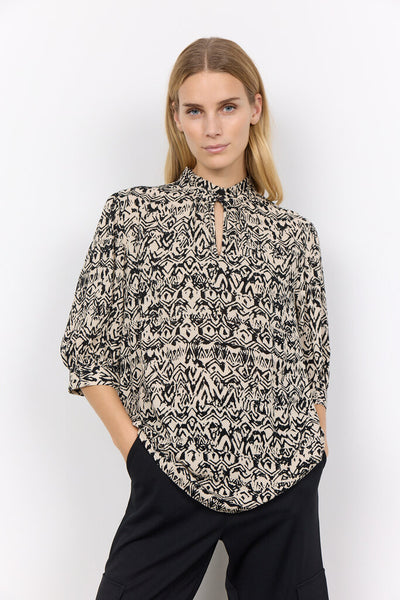 Soyaconcept 'Faria' Printed 3/4 Sleeve Blouse