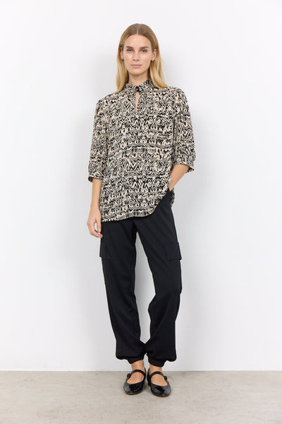 Soyaconcept 'Faria' Printed 3/4 Sleeve Blouse