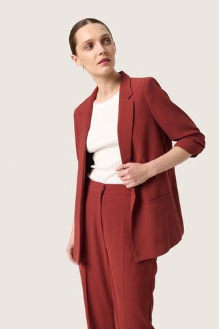 Soaked in Luxury 'Shirley' Blazer - Russet Brown