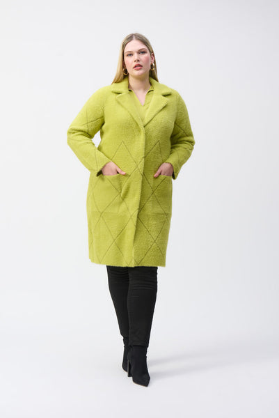 Joseph Ribkoff 233951 Wasabi Knit Coat