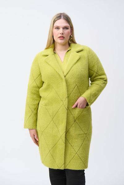 Joseph Ribkoff 233951 Wasabi Knit Coat