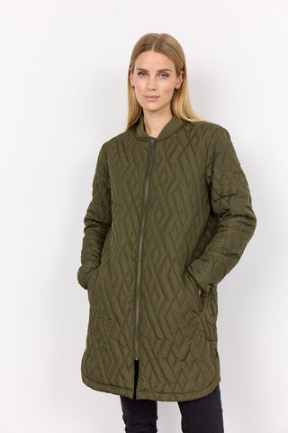 Soyaconcept 'Fenya' Quilted Jacket - Army