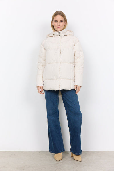 Soyaconcept 'Nina' Hooded Short Puffer Coat