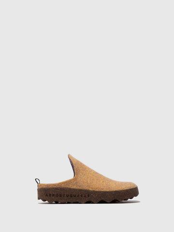 Asportuguesas 'Come' Round Toe Mules - Yellow