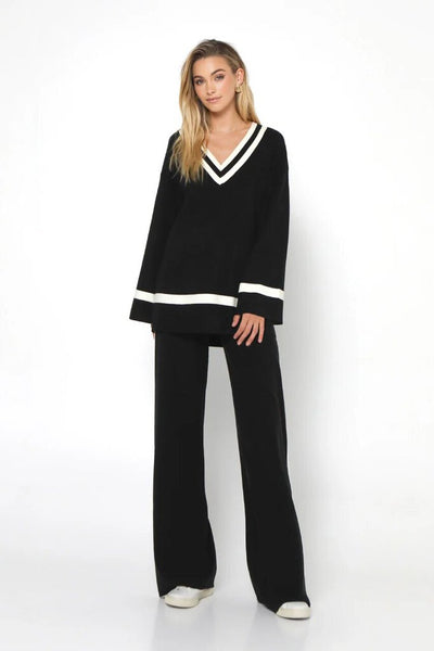 Madison the Label 'Varsity' Knit Jumper