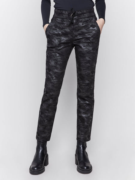 Charlie B Black Camo Print Joggers