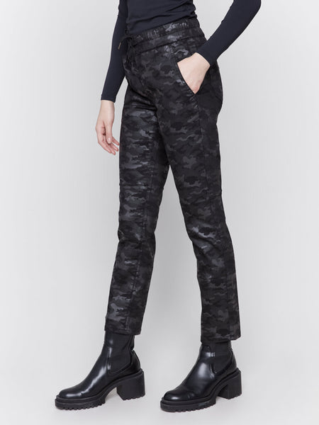 Charlie B Black Camo Print Joggers