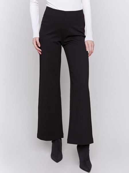 Charlie B Pull-On Ponte Flare Pants