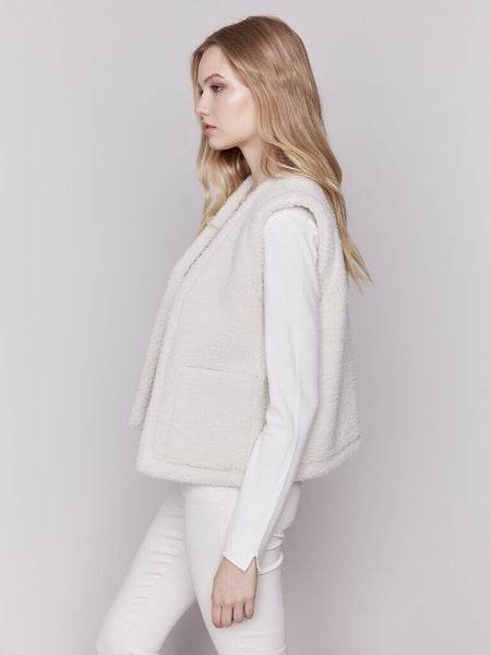Charlie B Reversible Faux Fur & Suede Vest
