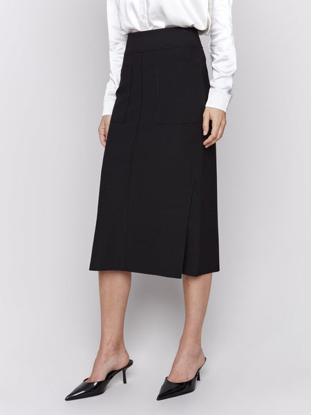 Charlie B Side Slit Midi Skirt