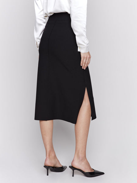 Charlie B Side Slit Midi Skirt