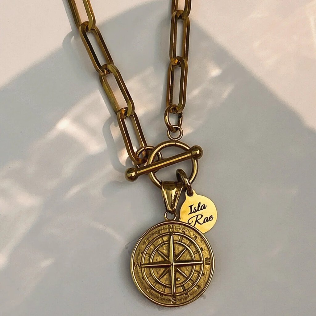 Isla Rae 'Carylee' Compass Necklace