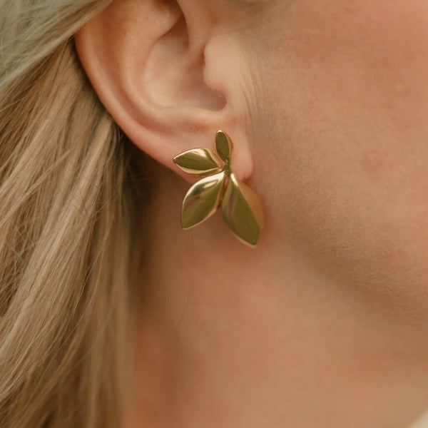 Isla Rae 'Lily' Leaf Earrings