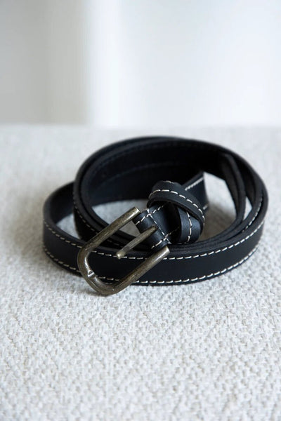 Risa 'Aria' Double Twist Leather Belt