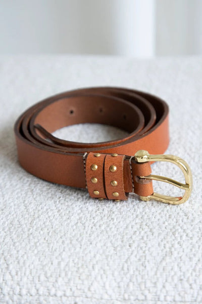 Risa 'Sara' Studded Leather Belt