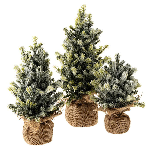 Faux Frosted Pine Tabletop Tree - Large
