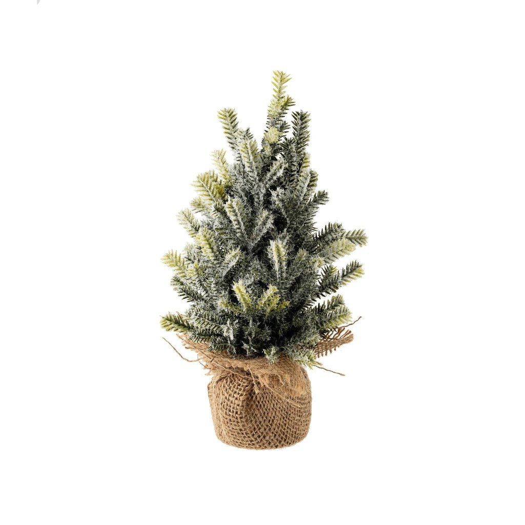 Faux Frosted Pine Tabletop Tree - Medium