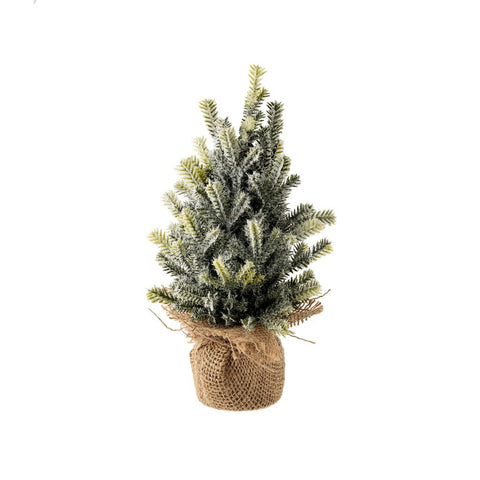 Faux Frosted Pine Tabletop Tree - Medium