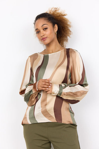 Soyaconcept 'Ines' Printed Satin Blouse