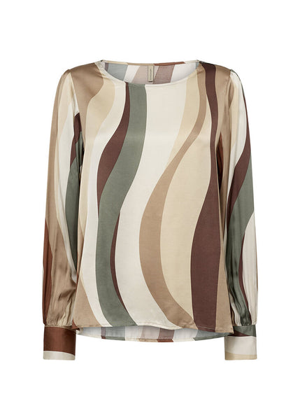 Soyaconcept 'Ines' Printed Satin Blouse