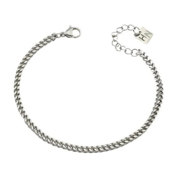 Hackney Nine 'Billie' Cuban Link Chain Bracelet - Silver