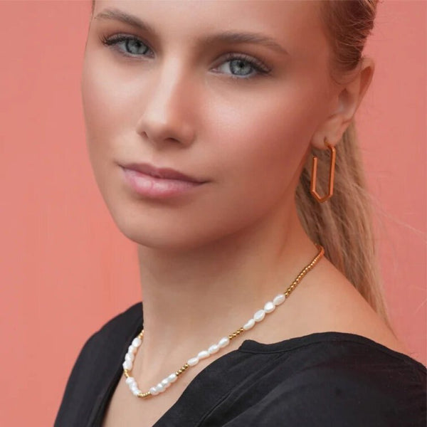 Hackney Nine 'Helga' Mixed Ball-Beads and Pearls Necklace - Gold