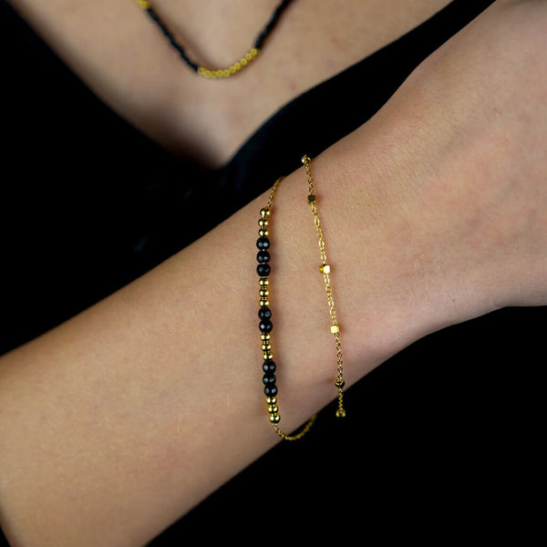 Hackney Nine 'HILDA' Two-in-One Bracelet - Gold