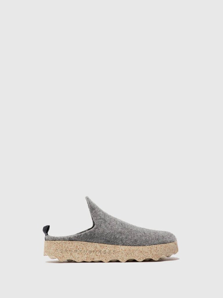 Asportuguesas 'Come' Round Toe Mules - Concrete