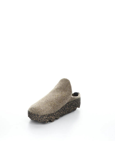 Asportuguesas 'Come' Round Toe Mules - Taupe