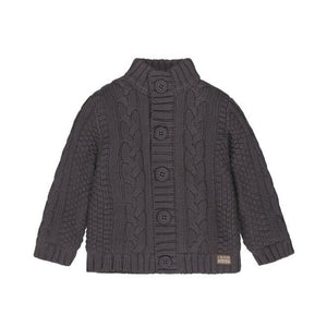 Dirkje Grey Knit Cableknit Cardigan