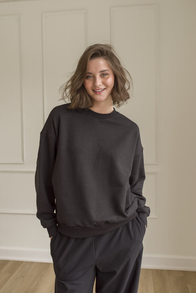 Dailystory 'Raya' Cotton Crewneck Sweatshirt