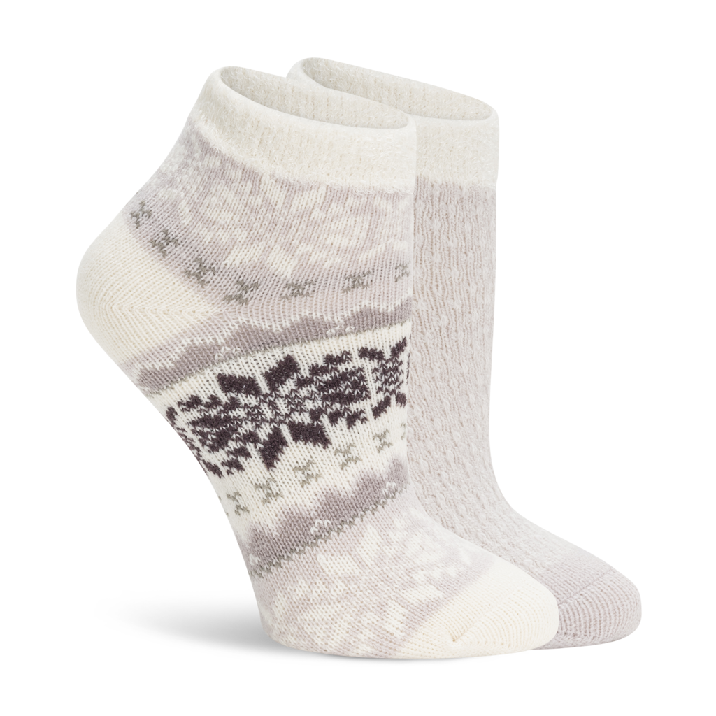 Lemon 'Snow Day' Double Layer Low Cut Socks - 2PK