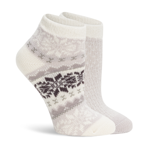 Lemon 'Snow Day' Double Layer Low Cut Socks - 2PK