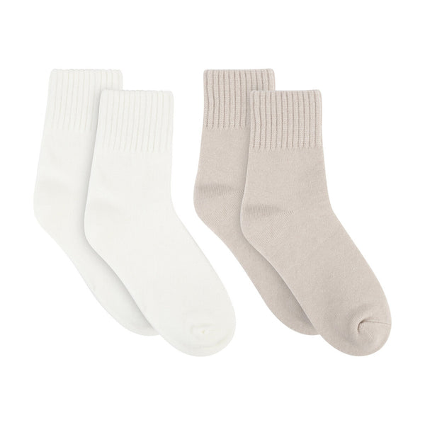 Lemon Terry Sponge Crew Sock - 2PK