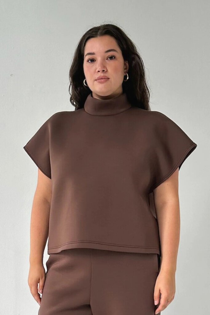 Leze the Label 'Lani' Top - Espresso