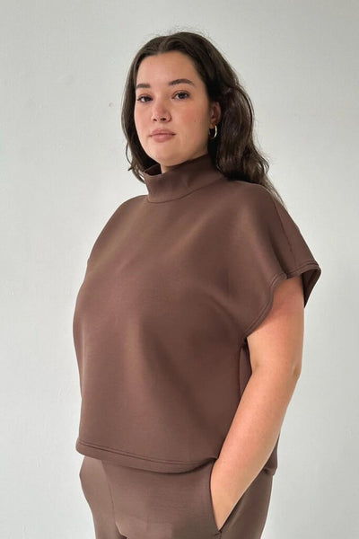 Leze the Label 'Lani' Top - Espresso