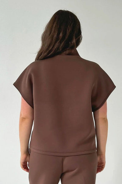 Leze the Label 'Lani' Top - Espresso