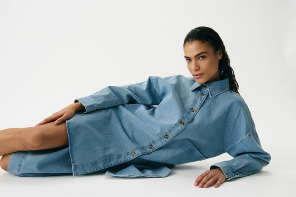 Soaked in Luxury 'Annabeth' Denim Overshirt