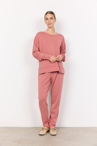 Soyaconcept 'Banu' Sweatshirt with Side Slits - Blush