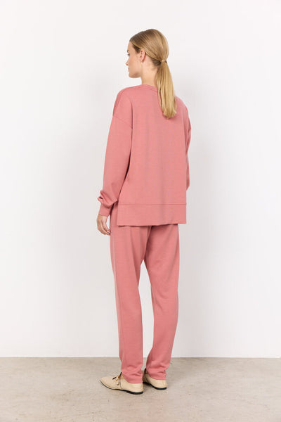 Soyaconcept 'Banu' Sweatshirt with Side Slits - Blush