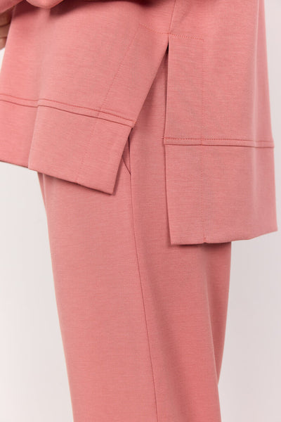 Soyaconcept 'Banu' Sweatshirt with Side Slits - Blush