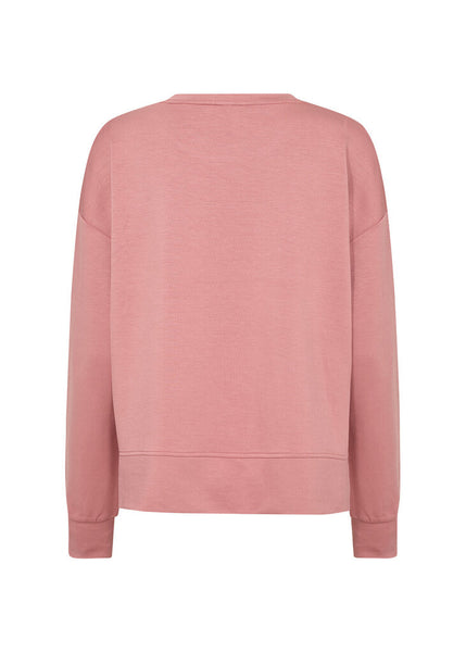 Soyaconcept 'Banu' Sweatshirt with Side Slits - Blush